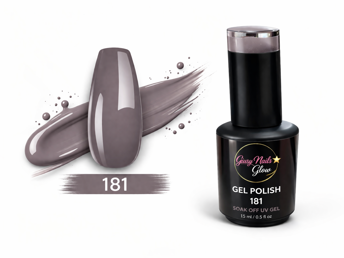 Gel Polish Soak Off UV/LED 181 Tortora Elegante – 15ml | Giusy Nails Glow ⭐️
