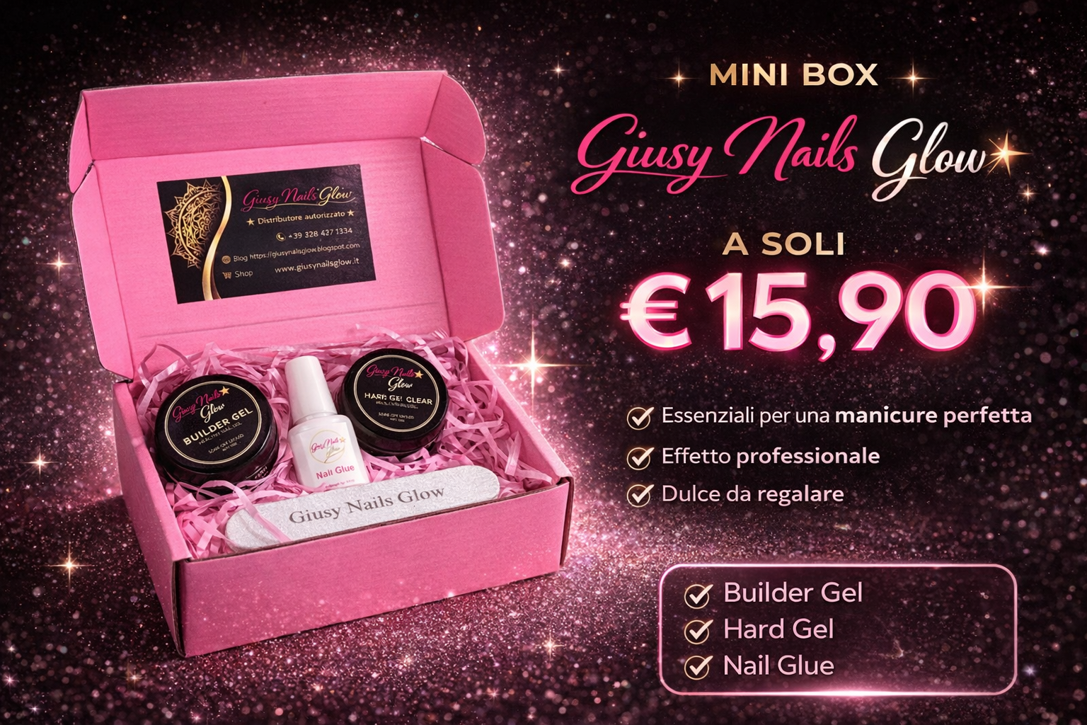 Mini Box Giusy Nails Glow ⭐️ – Kit Essenziale