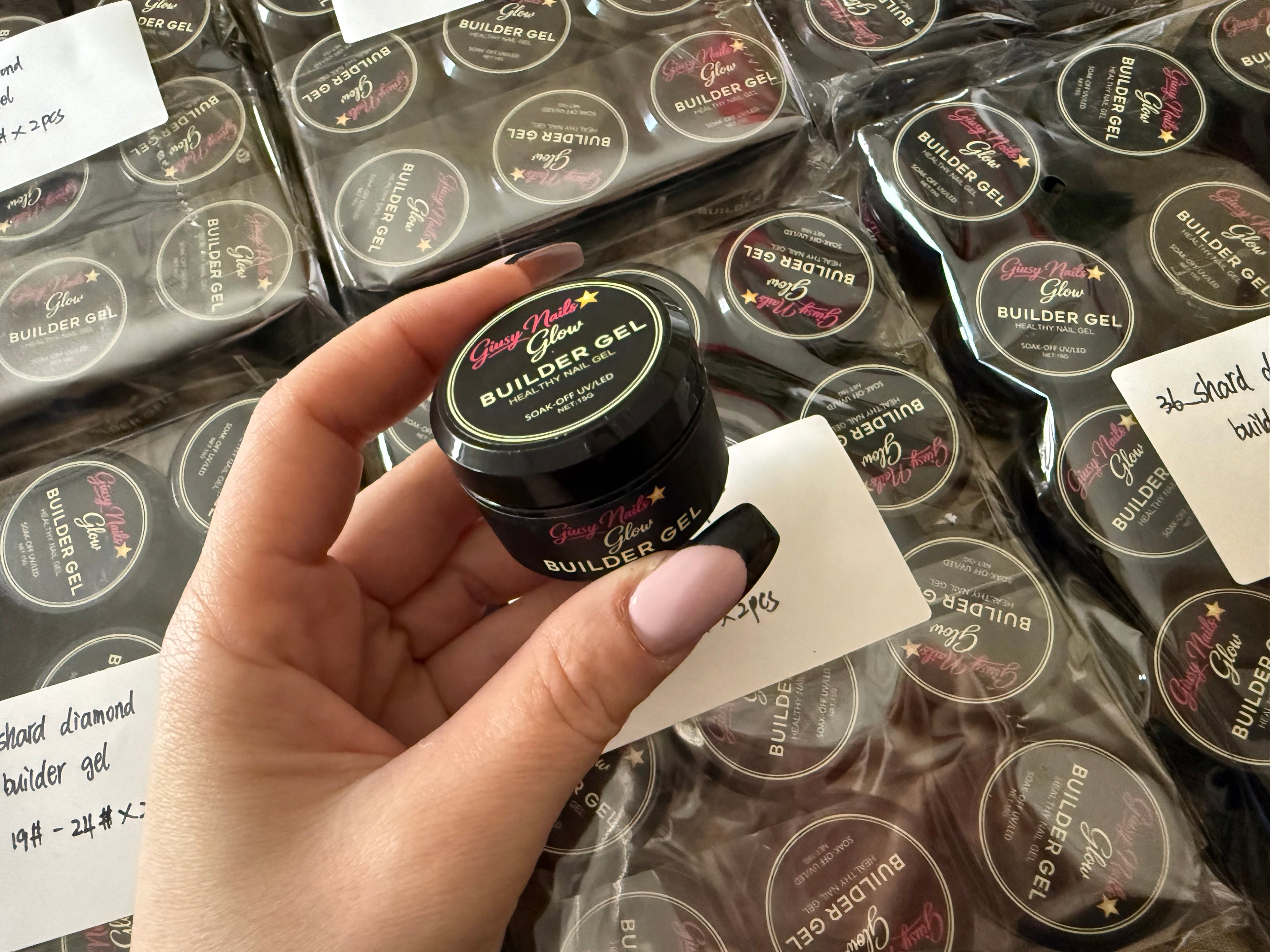 Builder Gel Glitter Giusy Nails Glow – Gel Costruttore Glitterato Professionale