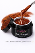 Builder Gel Glitter Arancio Rame Scuro 29 – Giusy Nails Glow ⭐️
