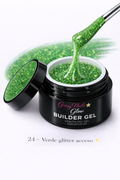 Builder Gel Glitter Verde Acceso 24 – Giusy Nails Glow ⭐️