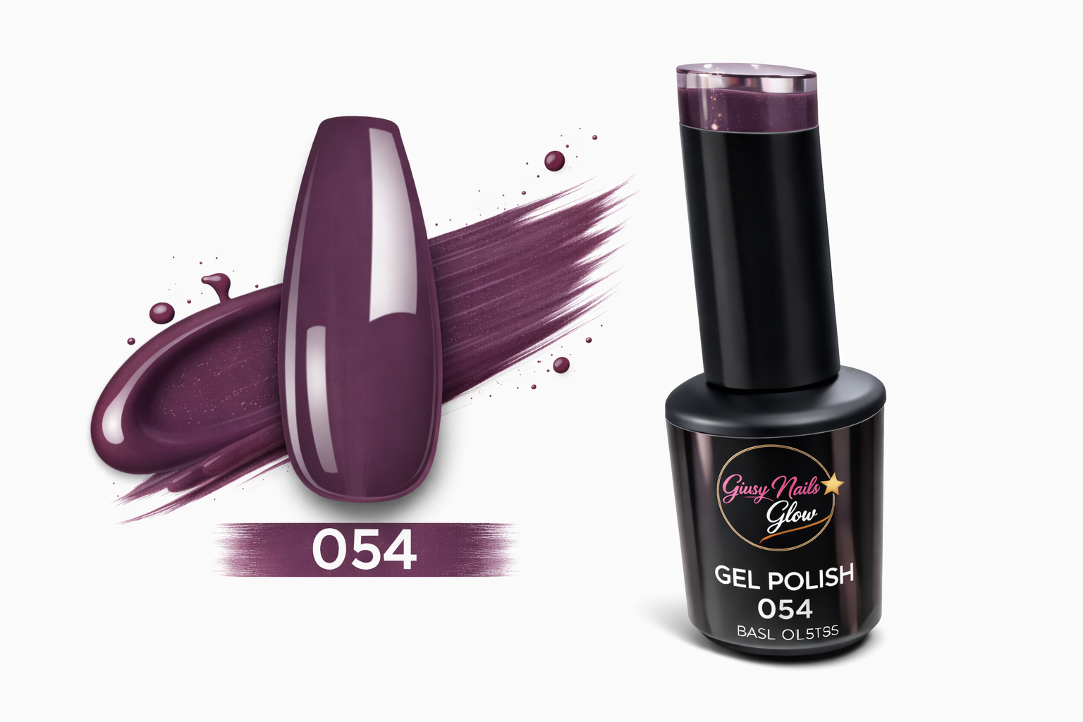 Gel Polish Soak Off UV/LED 054 Viola Malva Elegante – 15ml | Giusy Nails Glow ⭐️