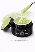 Builder Gel Glitter Verde Lime 12 – Giusy Nails Glow ⭐️