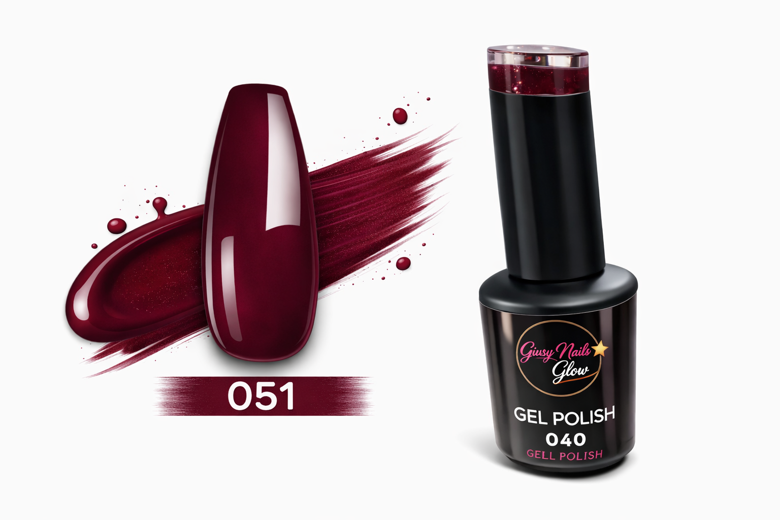Gel Polish Soak Off UV/LED 051 Rosso Ciliegia Intenso – 15ml | Giusy Nails Glow ⭐️