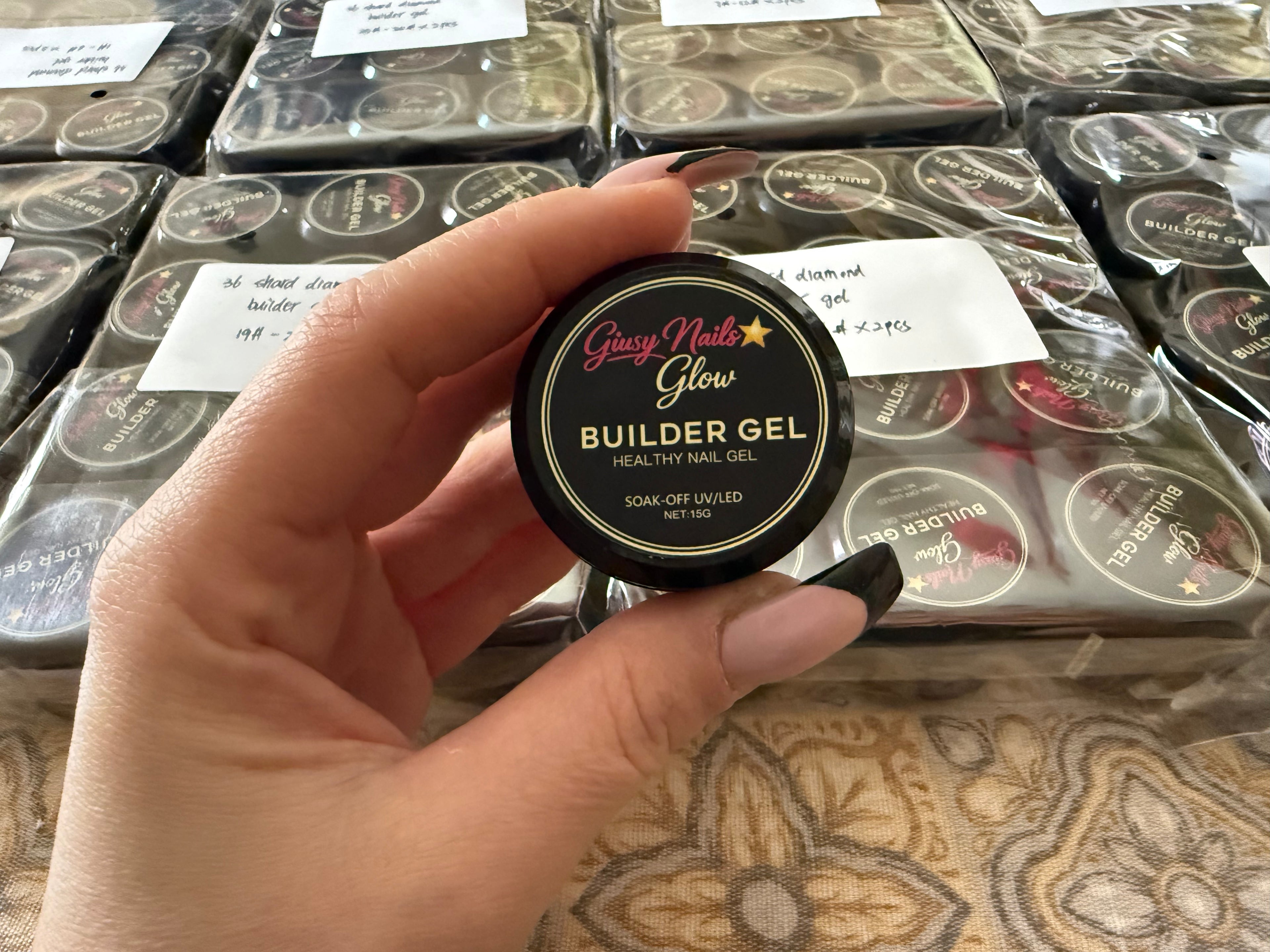 Builder Gel Glitter Giusy Nails Glow – Gel Costruttore Glitterato Professionale