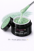 Builder Gel Glitter Verde Chiaro 23 – Giusy Nails Glow ⭐️