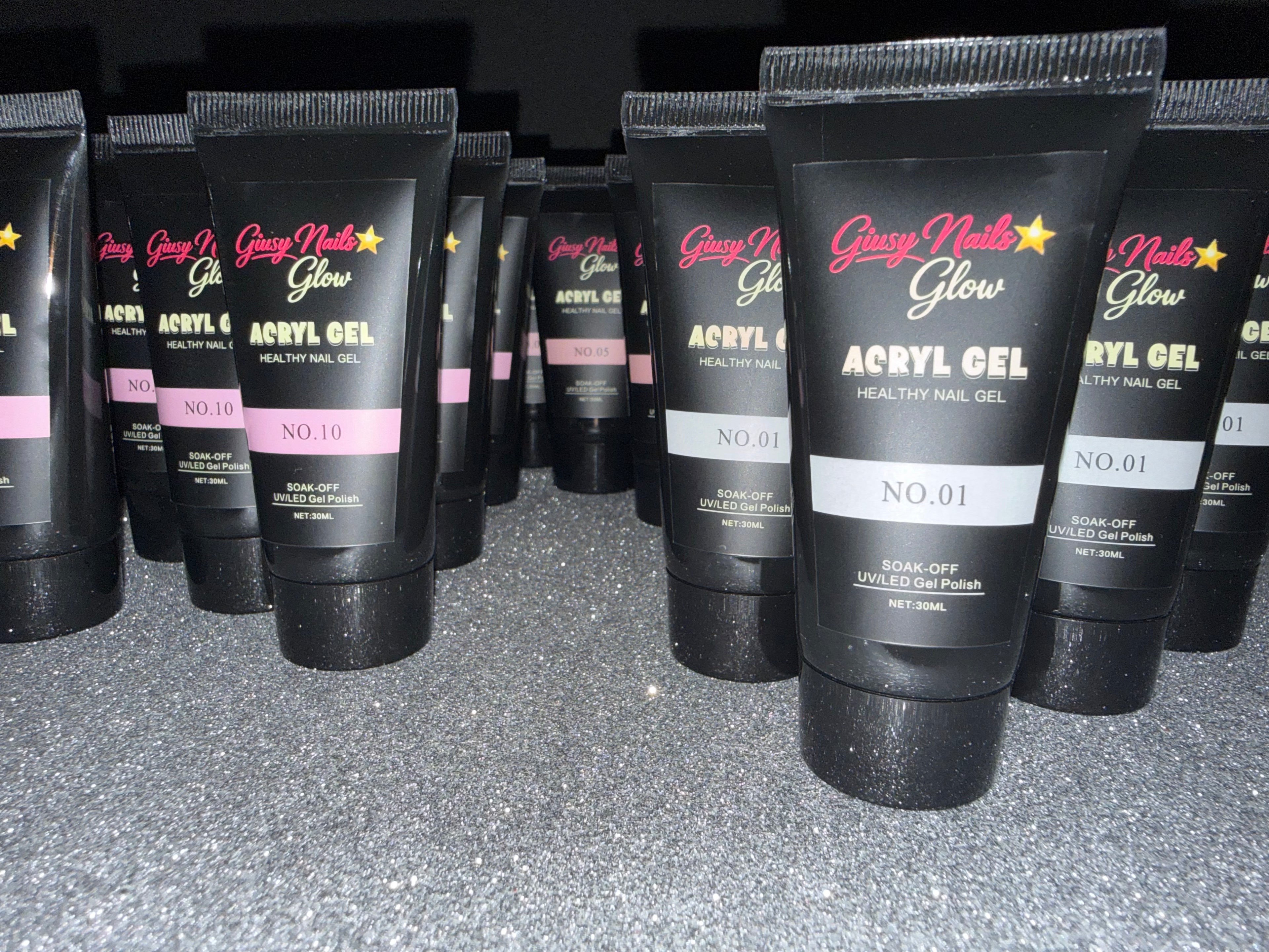 Acryl Gel Giusy Nails Glow 30 ml – NO.01, NO.02, NO.05