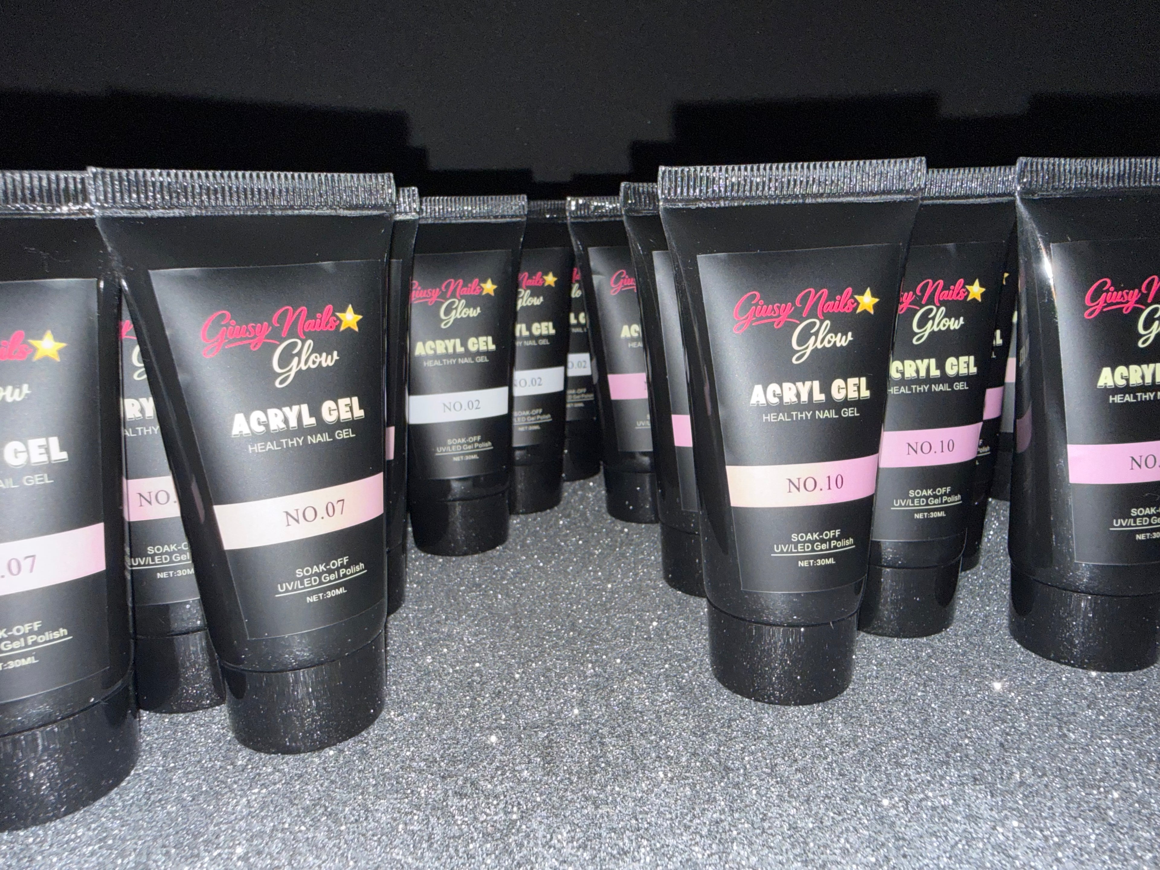 Acryl Gel Giusy Nails Glow 30 ml – NO.01, NO.02, NO.05