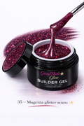 Builder Gel Glitter Magenta Scuro 35 – Giusy Nails Glow ⭐️