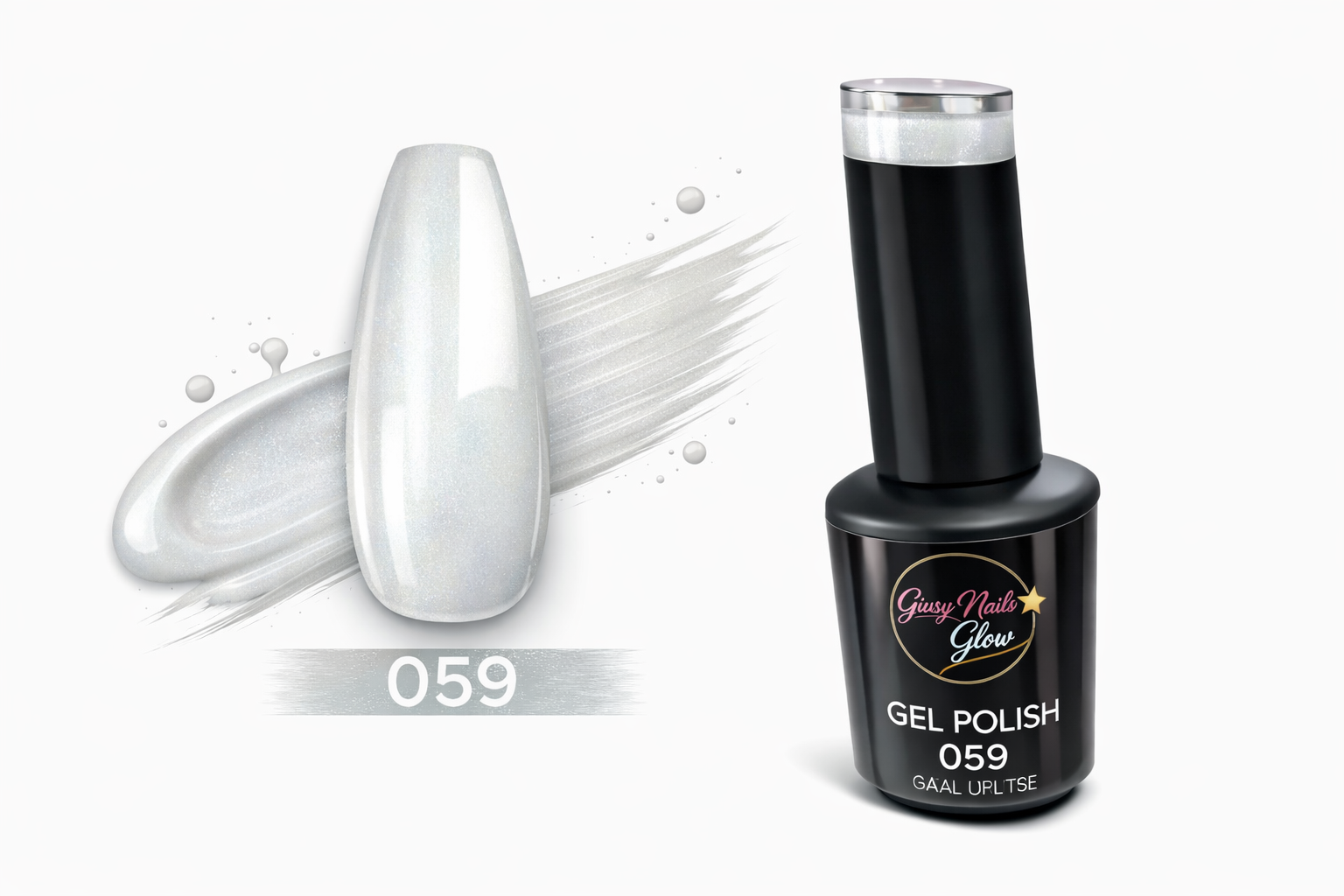 Gel Polish Soak Off UV/LED 059 Bianco Latte Naturale – 15ml | Giusy Nails Glow ⭐️