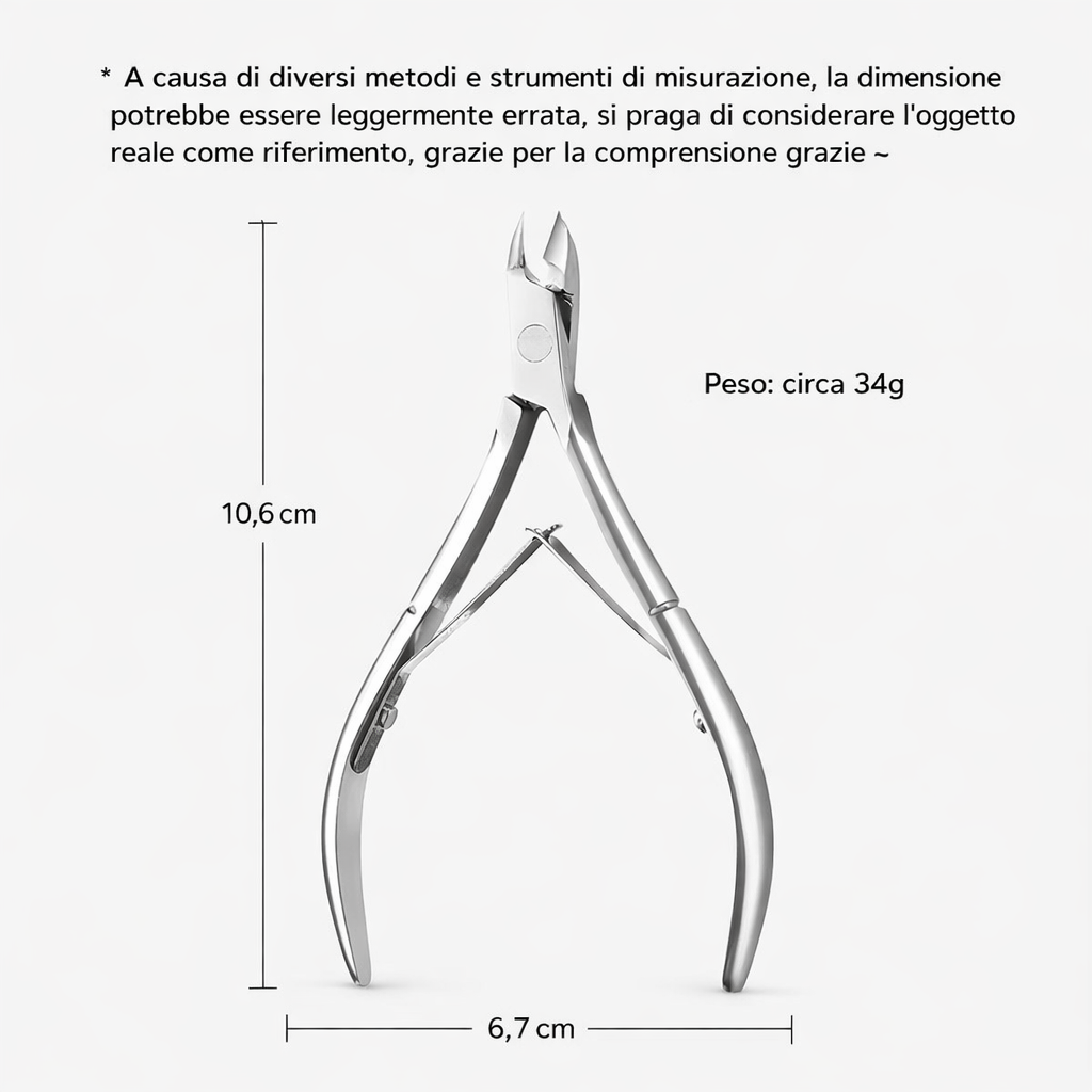 Tronchesina Cuticole Professionale – Acciaio Inox Alta Precisione)