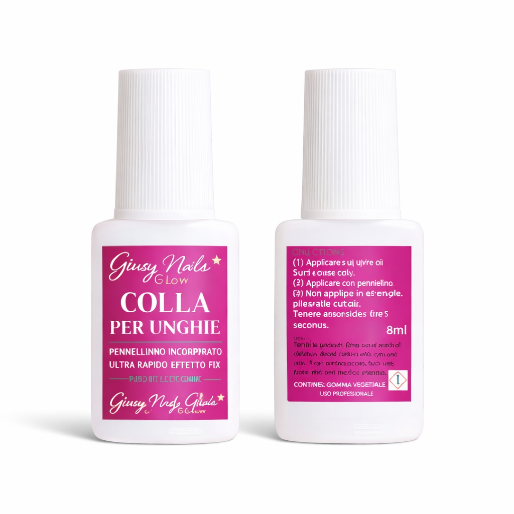 Colla per Unghie Professionale con Pennellino – Giusy Nails Glow
