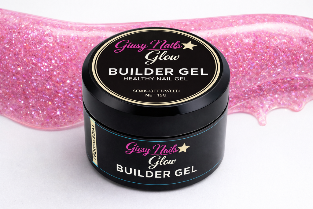 Builder Gel Glitter 15 ml Giusy Nails Glow – Colori Brillanti