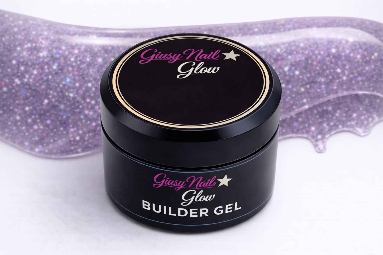 Builder Gel Glitter 15 ml Giusy Nails Glow – Colori Brillanti