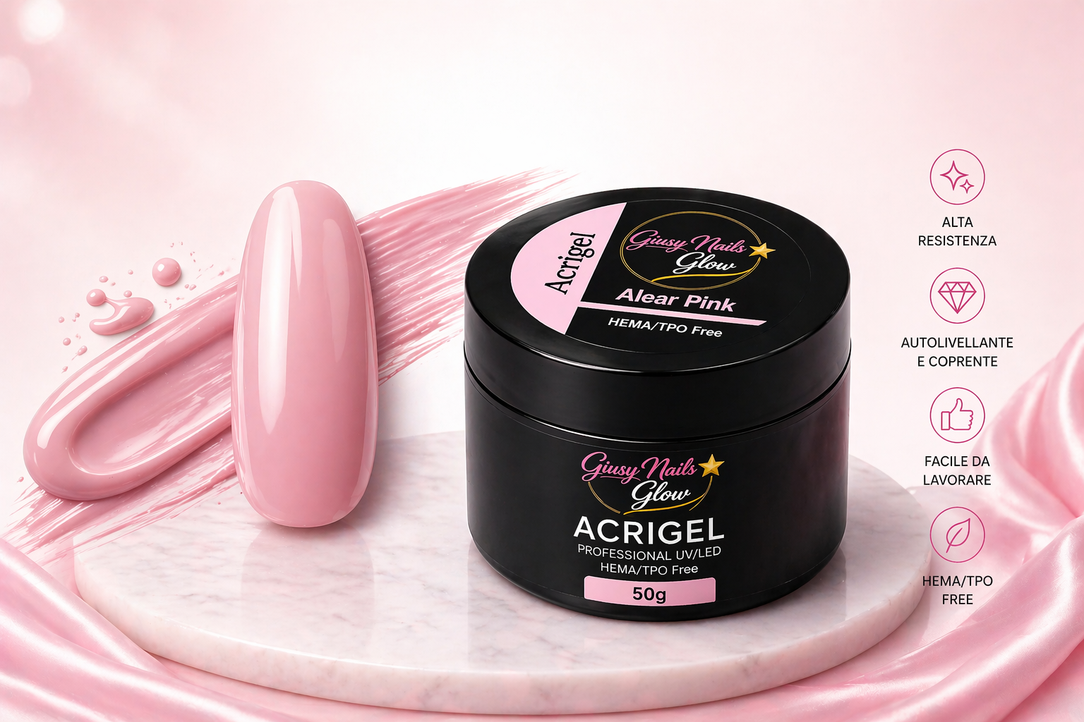 Acrygel 50g Cover Pink – Giusy Nails Glow ⭐️